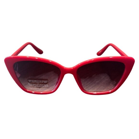 NWT Flawed J.Crew Factory Women's Cat-Eye Sunglasses Belvedere Red BZ397 - Picture 1 of 8